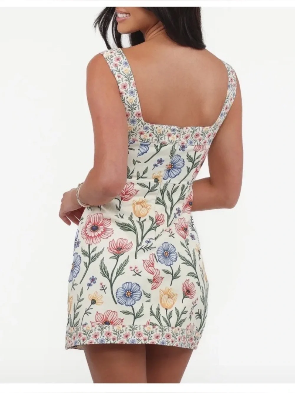 Petal & Pup floral square